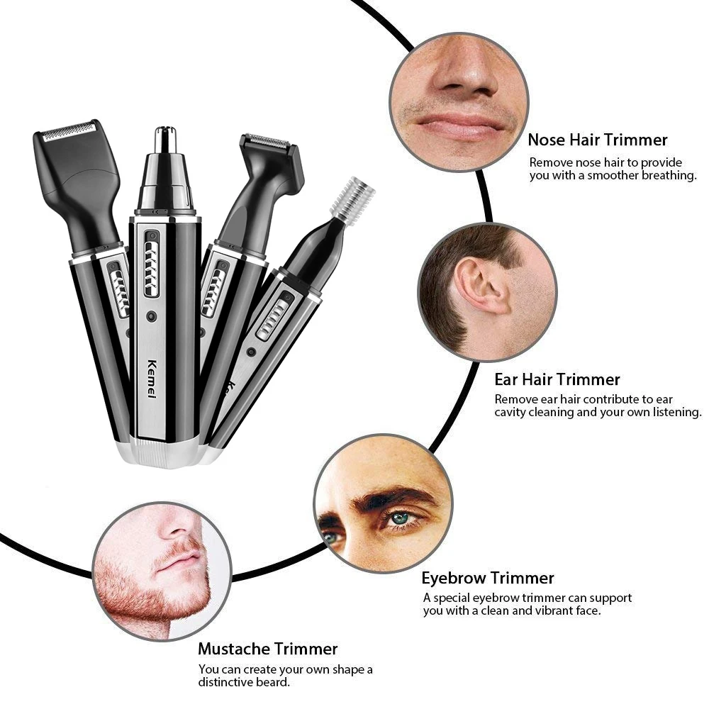 Kemei şarj edilebilir elektrik - Men'S Grooming Gift Set incelemesi ve fiyatı