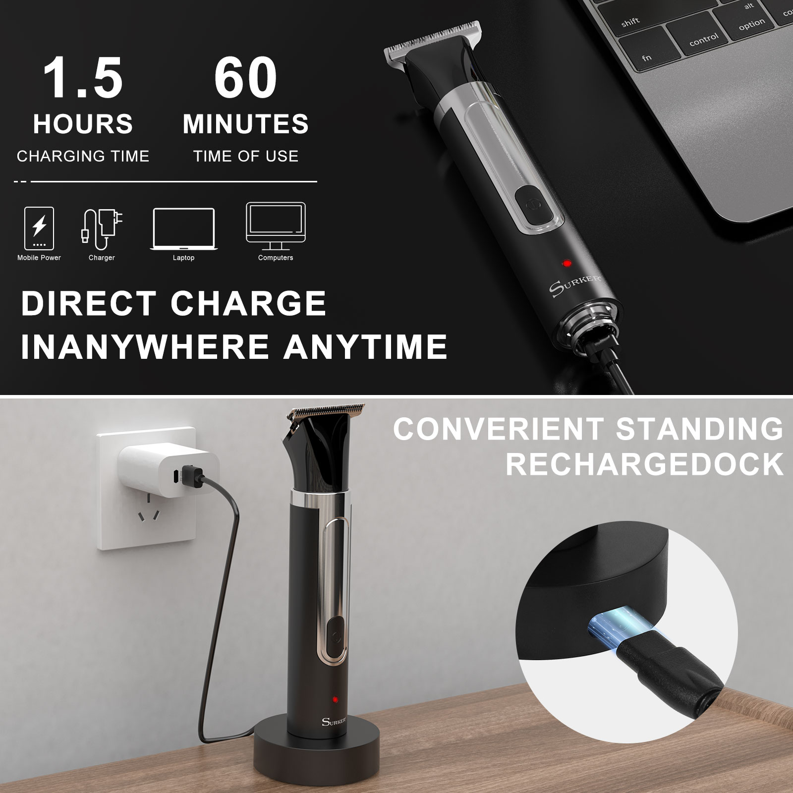 Surker 4'ü 1 arada Tıraş Makin - Men'S Grooming Razor Kit incelemesi ve fiyatı